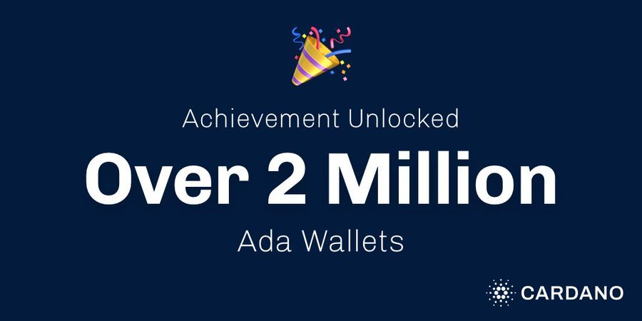 ADA Cardano Mencapai Tonggak Utama Lebih dari Dua Juta&nbsp;Wallet